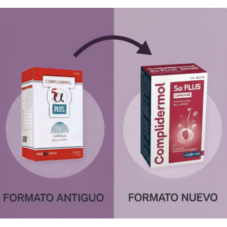 Complidermol 5 Alfa Plus 180 cápsulas - Pelo y uñas | STG Farma