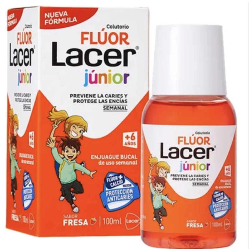 Lacer Junior Colutorio Semanal Fresa 100 ml