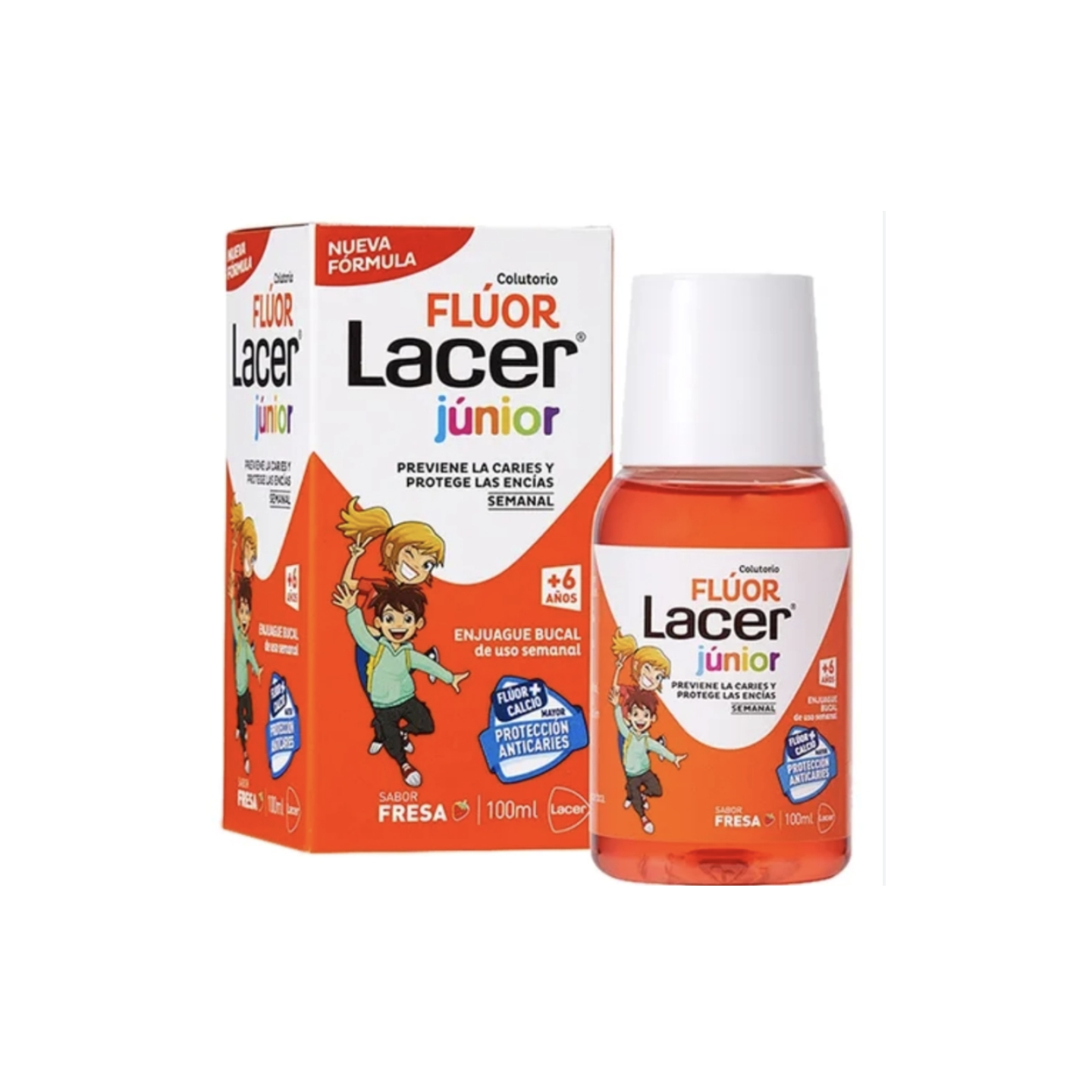 Lacer Junior Colutorio Semanal Fresa 100 ml
