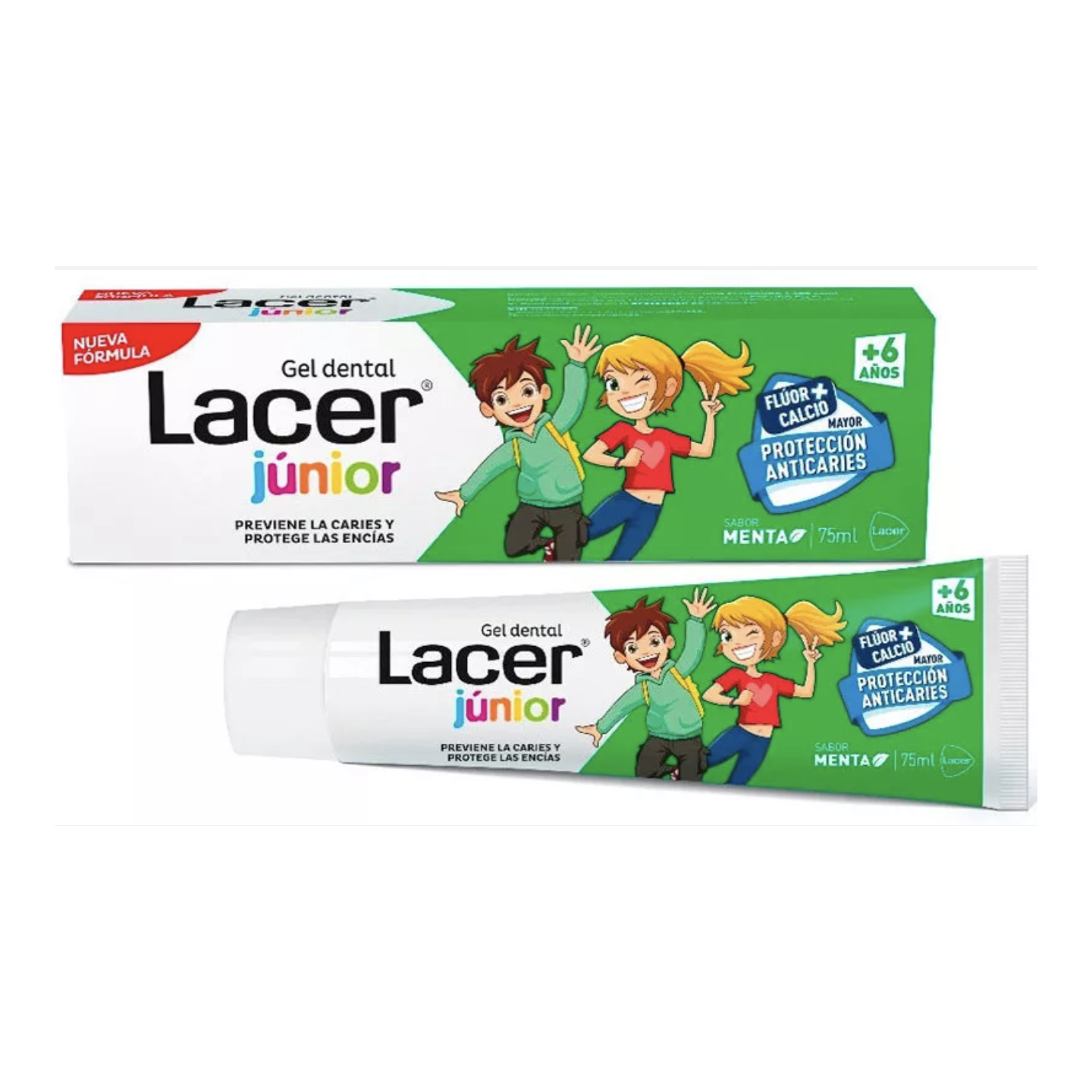 Lacer Junior Gel Dental Menta 75 ml
