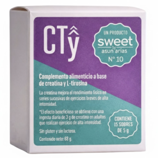 Sweet By Asun Arias N10 CTy Creatina Tirosina 15 sobres - Creatina | STG Farma