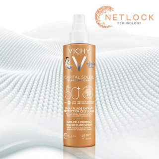 Vichy Capital Soleil Cell Protect Water Fluid Niños SPF50+ Spray 200 ml - Solares | STG Farma
