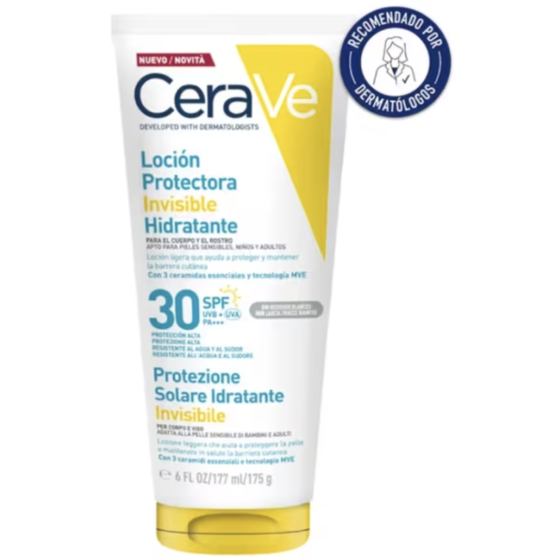 Cerave Loción Protectora Invisible Hidratante SPF30 177 ml
