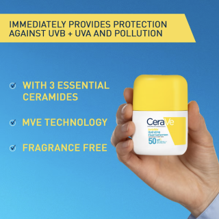 Cerave Fluido Protector Invisible Oil Control SPF50+ 50 ml - Protector solar piel grasa | STG Farma