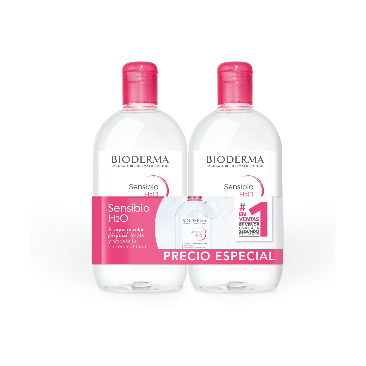 Bioderma Sensibio H2O Duplo Agua Micelar 500 ml