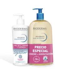 Bioderma Pack Atoderm Intensive 500 ml y Aceite Ducha 1L