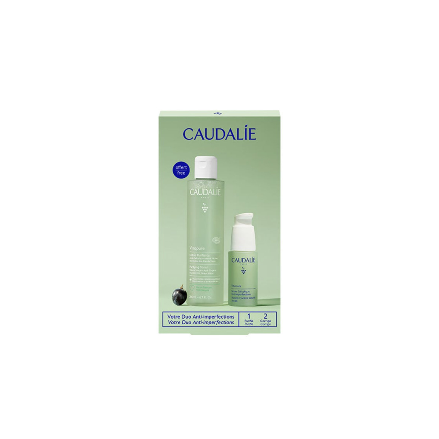 Caudalie Vinopure Pack Sérum y Tónico