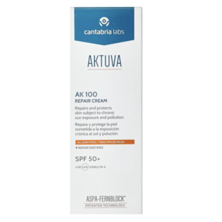 Aktuva AK 100 Repair Crema 50ml - Protector solar facial 50 SPF | STG Farma