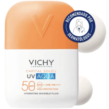Vichy Capital Soleil Uv Aqua Fluido Hidratante Invisible 50 ml