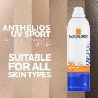 La Roche Posay Anthelios Uv Sport Spray SPF50+ 200 ml - Protectores solares corporales | STG Farma
