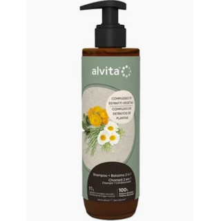 Alvita Champú Detox Manzana Ginseng Aloe Vera 400 ml