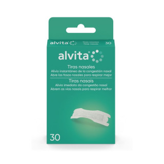 Alvita Tiras Nasales 30 unidades