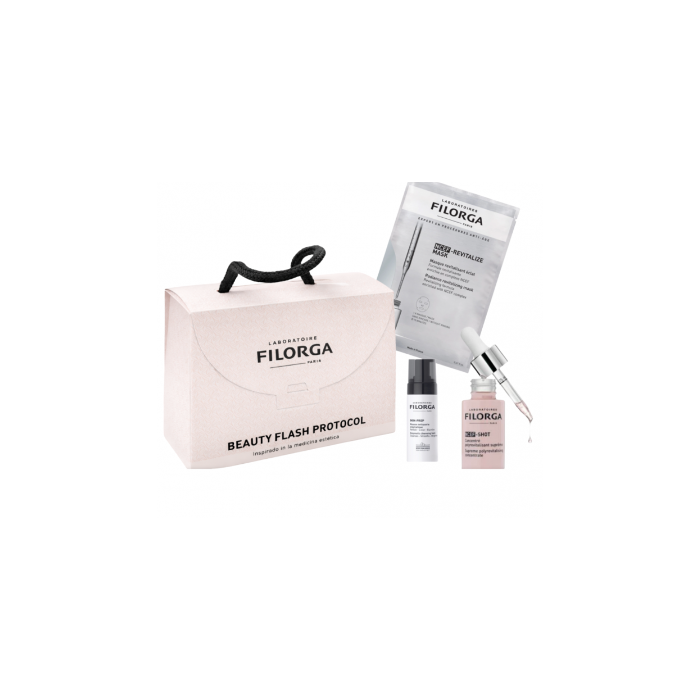 Filorga Beauty Flash Protocol Espuma + NCEF Shot + NCEF Mascarilla