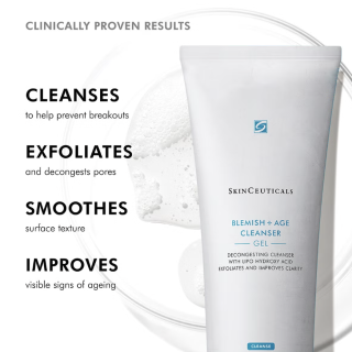 SkinCeuticals Blemish + Age Limpiador Gel 240 ml - Limpiadores faciales para piel con acné