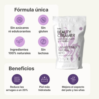 BAIA BEAUTY CREAMER COLAGENO Y VITAMINA C 300 GRAMOS - Suplementos Alimenticios
