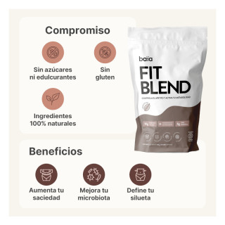 Baïa Fit Blend Control Apetito y Activa Metabolismo Cacao 600g - Suplementos Alimenticios