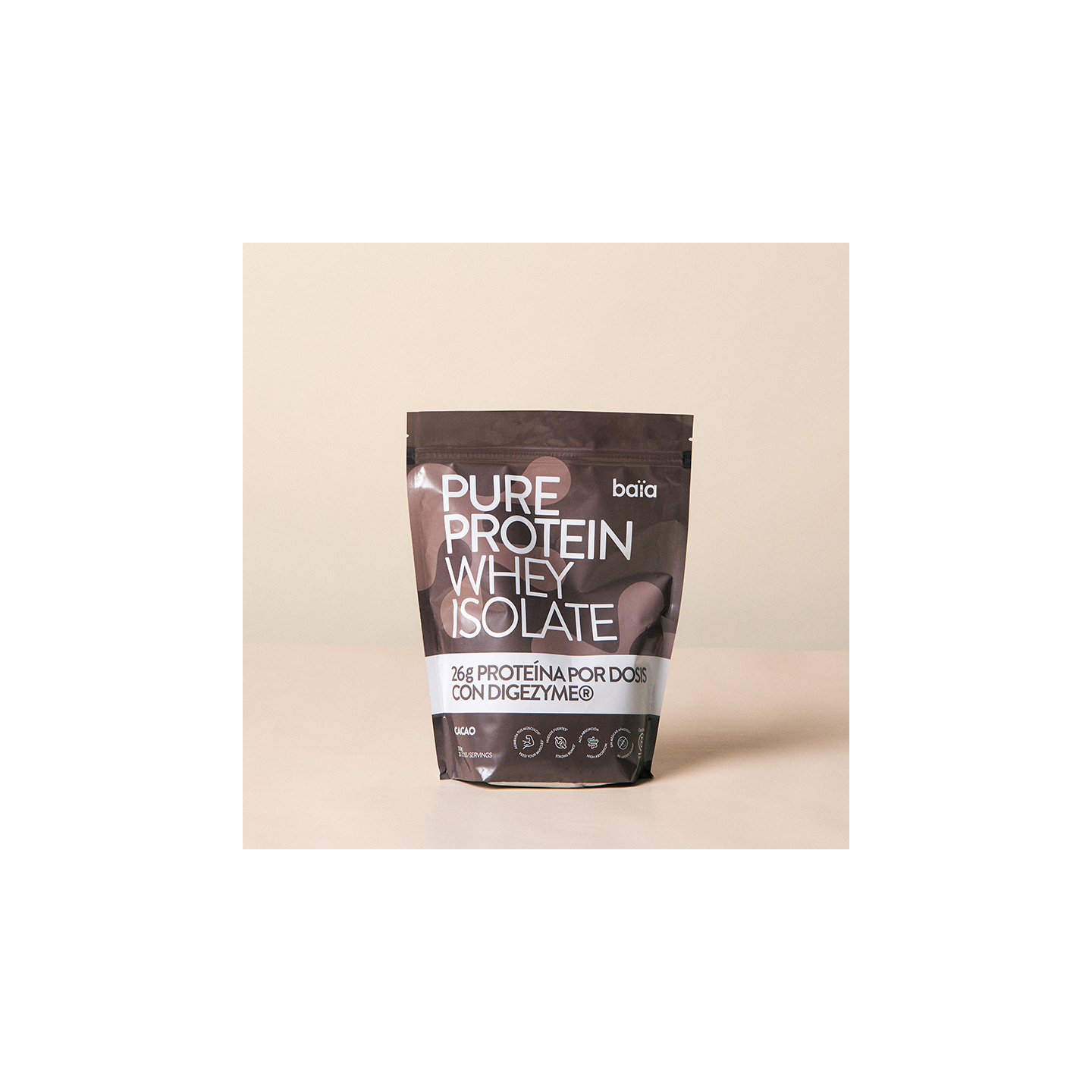 Baïa Pure Proteína Whey Isolate Cacao 750g