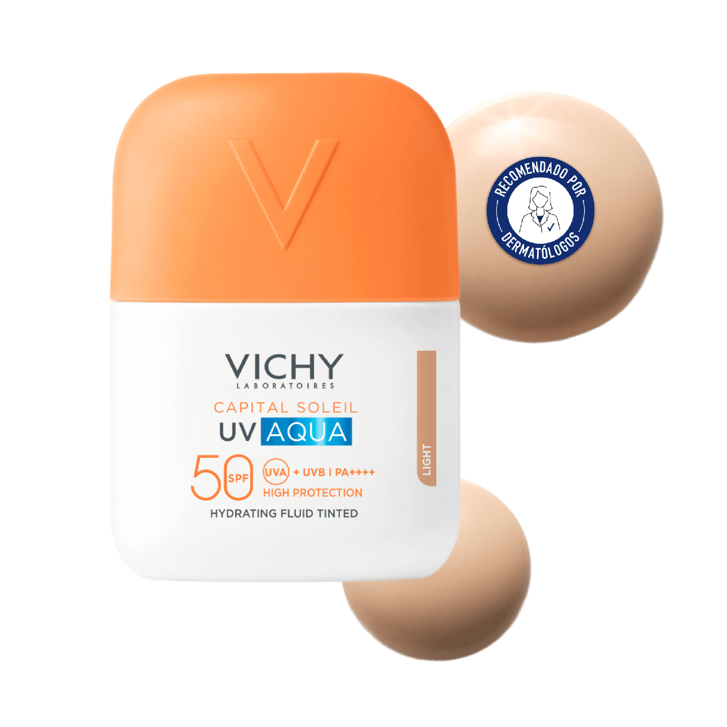 Vichy Capital Soleil Uv Aqua Color Claro SPF50 50 ml - Protector solar con color