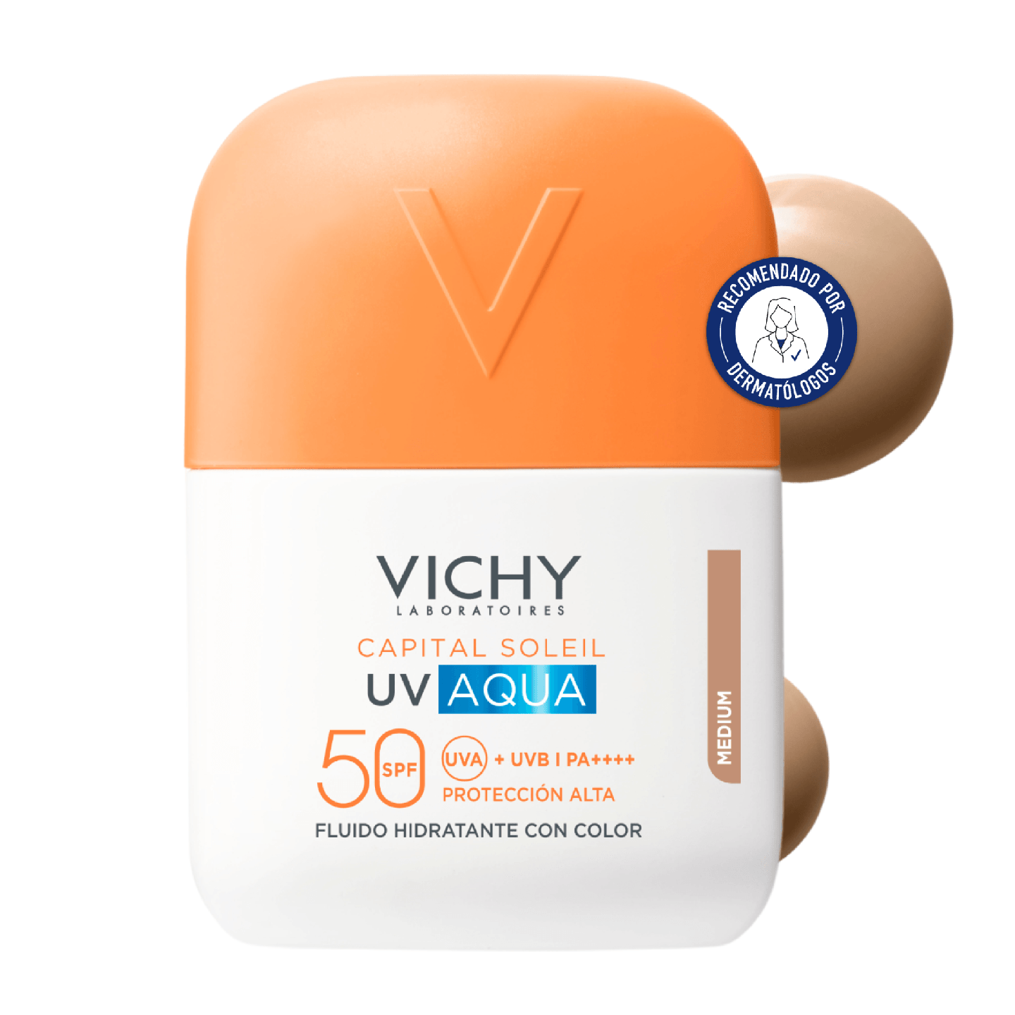 Vichy Capital Soleil Uv Aqua Color Medio SPF50 50 ml - Protector solar con color