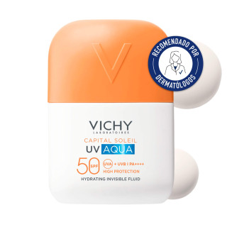 Vichy Capital Soleil Uv Aqua Fluido Hidratante Invisible 50 ml