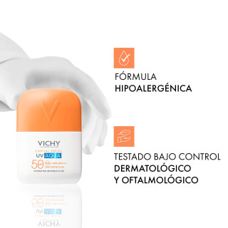Vichy Capital Soleil Uv Aqua Fluido Hidratante Invisible 50 ml