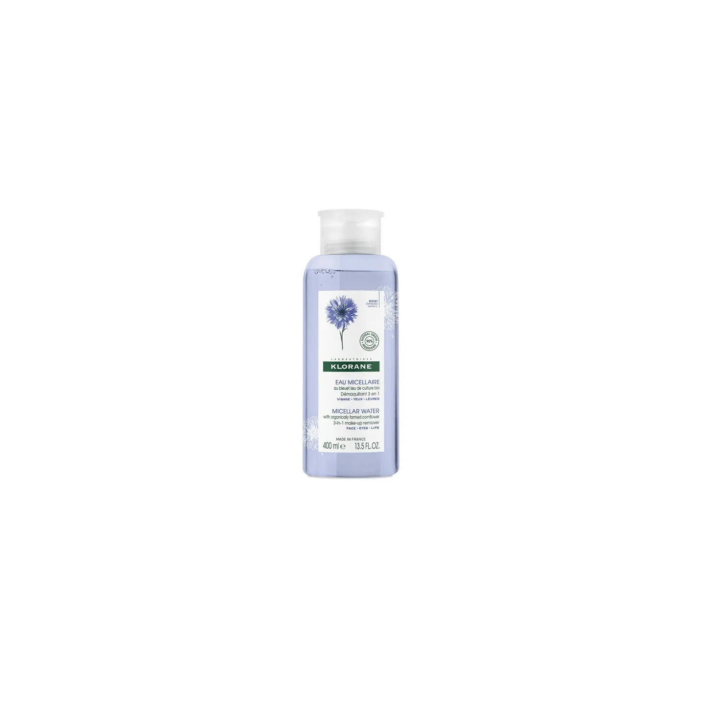 Klorane Agua Micelar Al Aciano Desmaquillante 3 en 1 400 ml