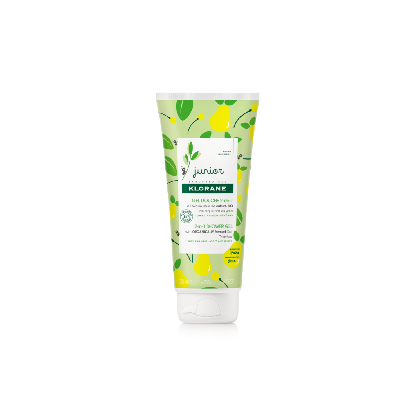 Klorane Junior Gel Ducha 2 En 1 Pera 200 ml