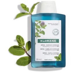 Klorane Detox Champú Refrescante A La Menta 200 ml