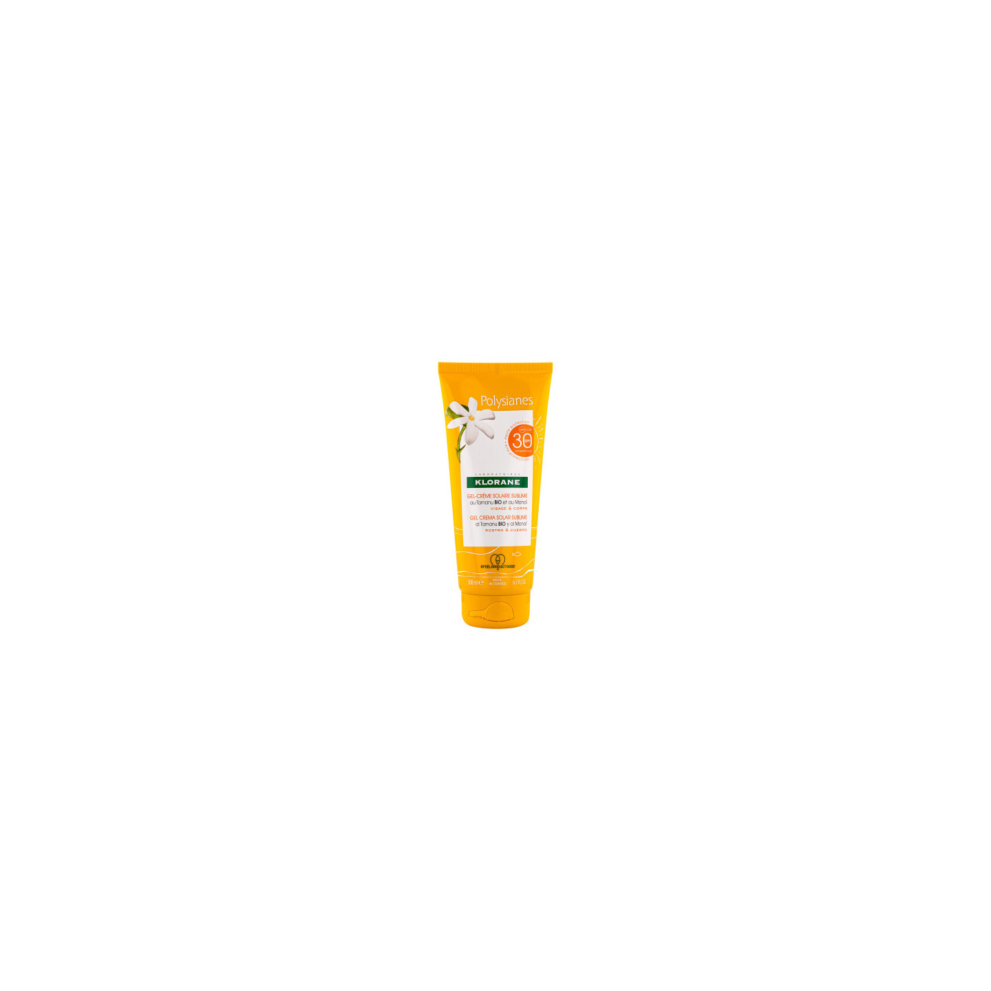 KLORANE POLYSIANES GEL CREMA SOLAR SUBLIME SPF 30 ROSTRO Y CUERPO 200 ML - Cabello
