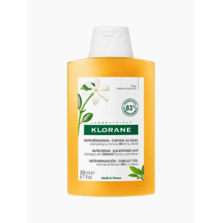 Klorane Solaire Champú Nutritivo Y Reparador Tamanu Bio y Monoi 200 ml - Cabello