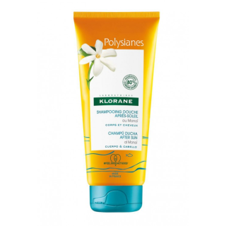 Klorane Polysianes Champú Ducha After Sun al Monoi Cuerpo y Cabello 200 ml - Champú
