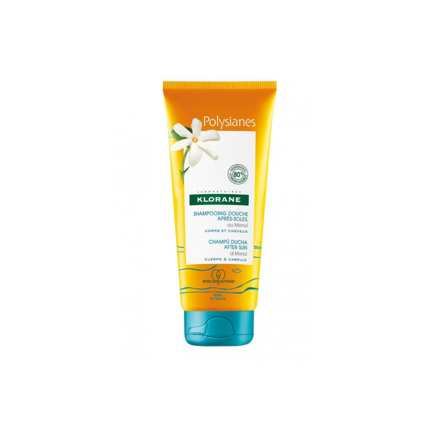 Klorane Polysianes Champú Ducha After Sun al Monoi Cuerpo y Cabello 200 ml - Champú
