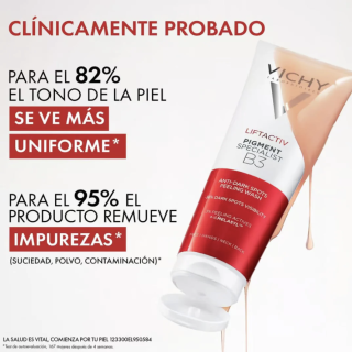 Vichy Liftactiv Pigment B3 Gel Limpiador Peeling Antimanchas 125 ml - Espumas y geles limpiadores faciales