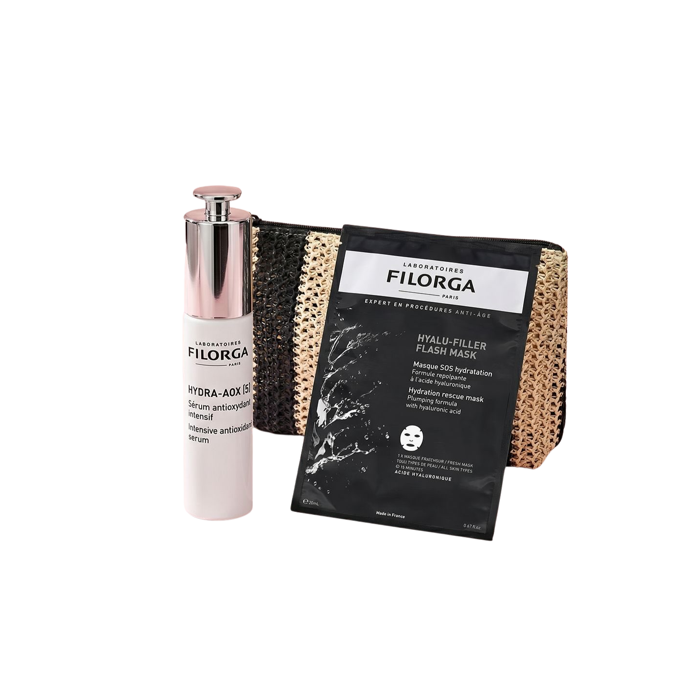 FILORGA NECESER HYDRA AOX + HYALU FILLER FLASH MASK - Facial