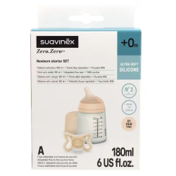 Suavinex Zero Zero Biberón Anticólico Tetina Silicona Color Fair 120 ml