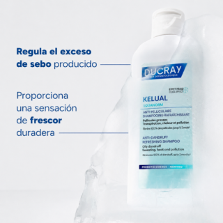 Ducray Kelual Squanorm Champú Anticaspa Refrescante 400 ml - Facial