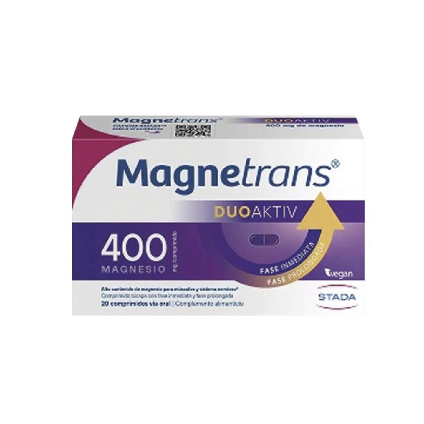 Magnetrans DuoAktiv Granulado Naranja-Menta 400 mg 20 sobres