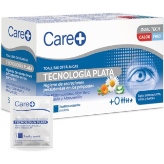 Care+ Toallitas Oftálmicas Plata 30 toallitas - Óptica
