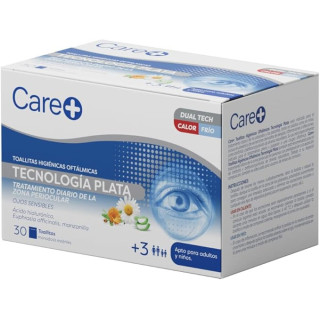 Care+ Toallitas Oftálmicas Plata 30 toallitas - Óptica