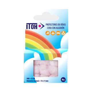 TAPONES OIDOS CERA ITOH 6 UNIDADES - Facial