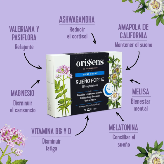 Orissens Sueño Forte 30 comprimidos bicapa - Sueño