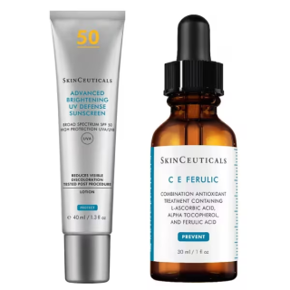 SkinCeuticals Advanced Bright UV Defense SPF50 40 ml + Sérum CE Ferulic 30 ml - Rutinas y packs
