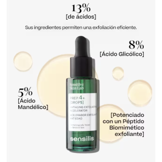 Sensilis Prep4+ Drops 30 ml - Sérum con Ácido Glicólico