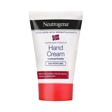 Crema de manos roja sin perfume Neutrogena