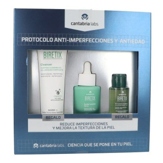 Biretix Protocolo Anti Imperfecciones y Antiedad - Sérum + Limpiador + Tónico - Rutinas y packs
