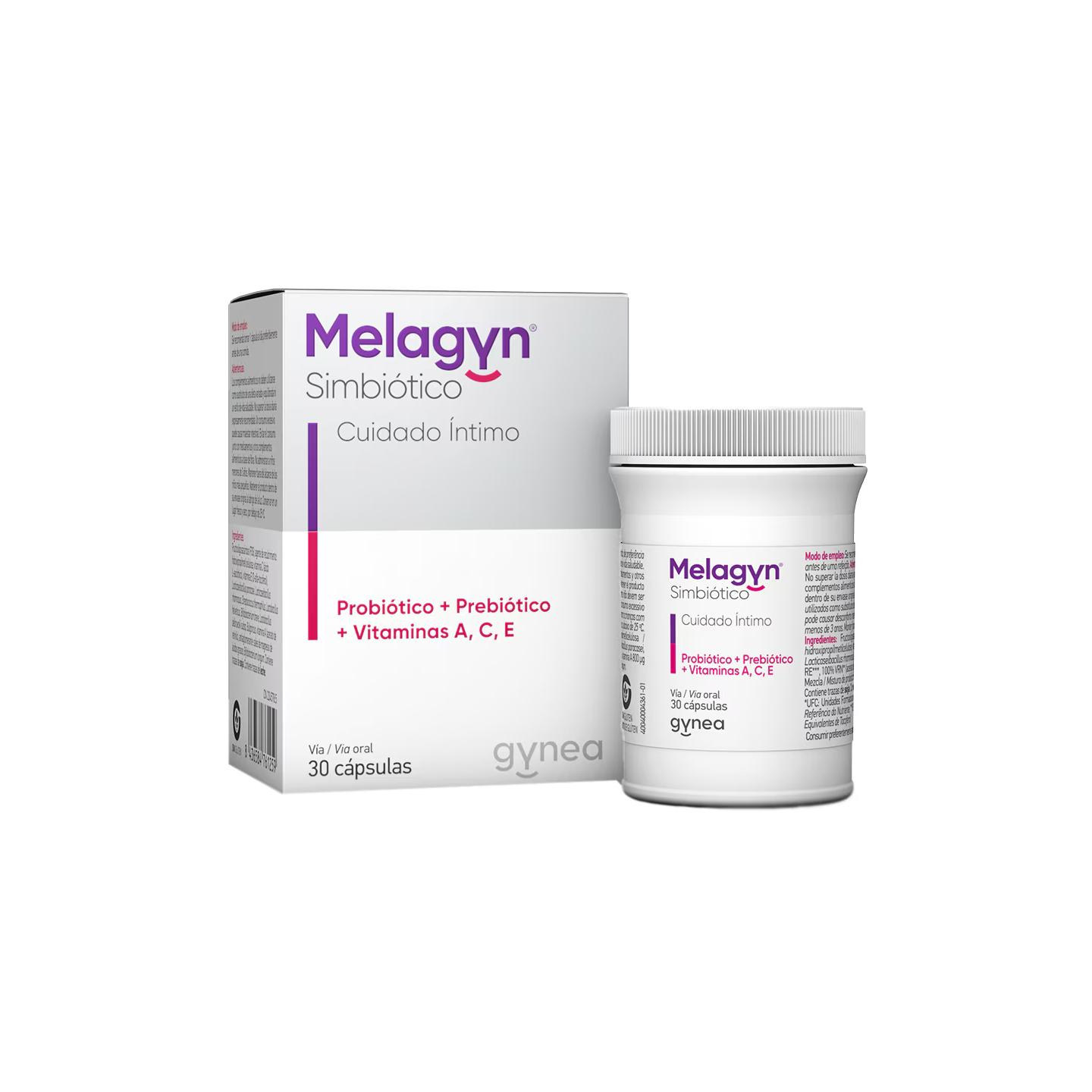 Melagyn Simbiótico 30 cápsulas - Higiene íntima