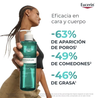 Eucerin DermoPure Clinical Gel Limpiador Purificante 200 ml - Limpiadores faciales para piel grasa