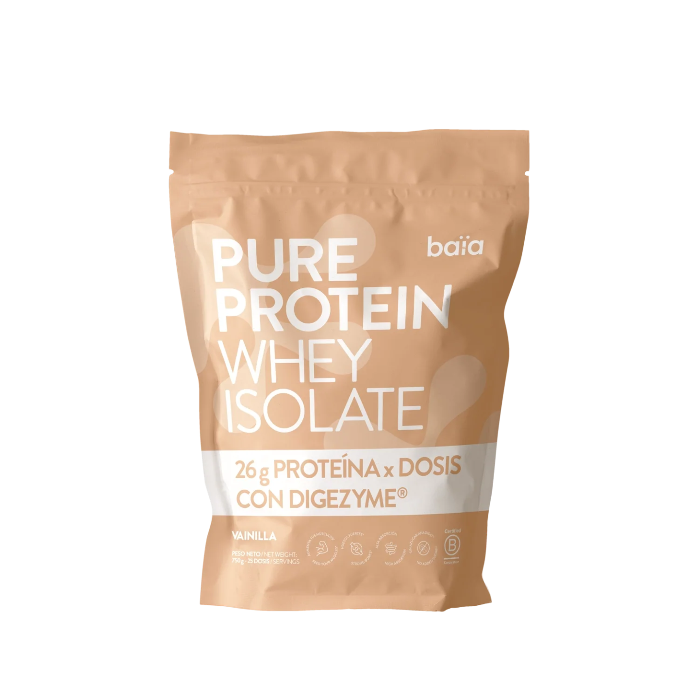 Baia Pure Protein Whey Isolate Vainilla 750 g - Suplementos