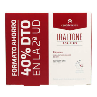 Pack Ahorro Iraltone AGA Plus 60 cápsulas + 60 cápsulas - Pelo y uñas