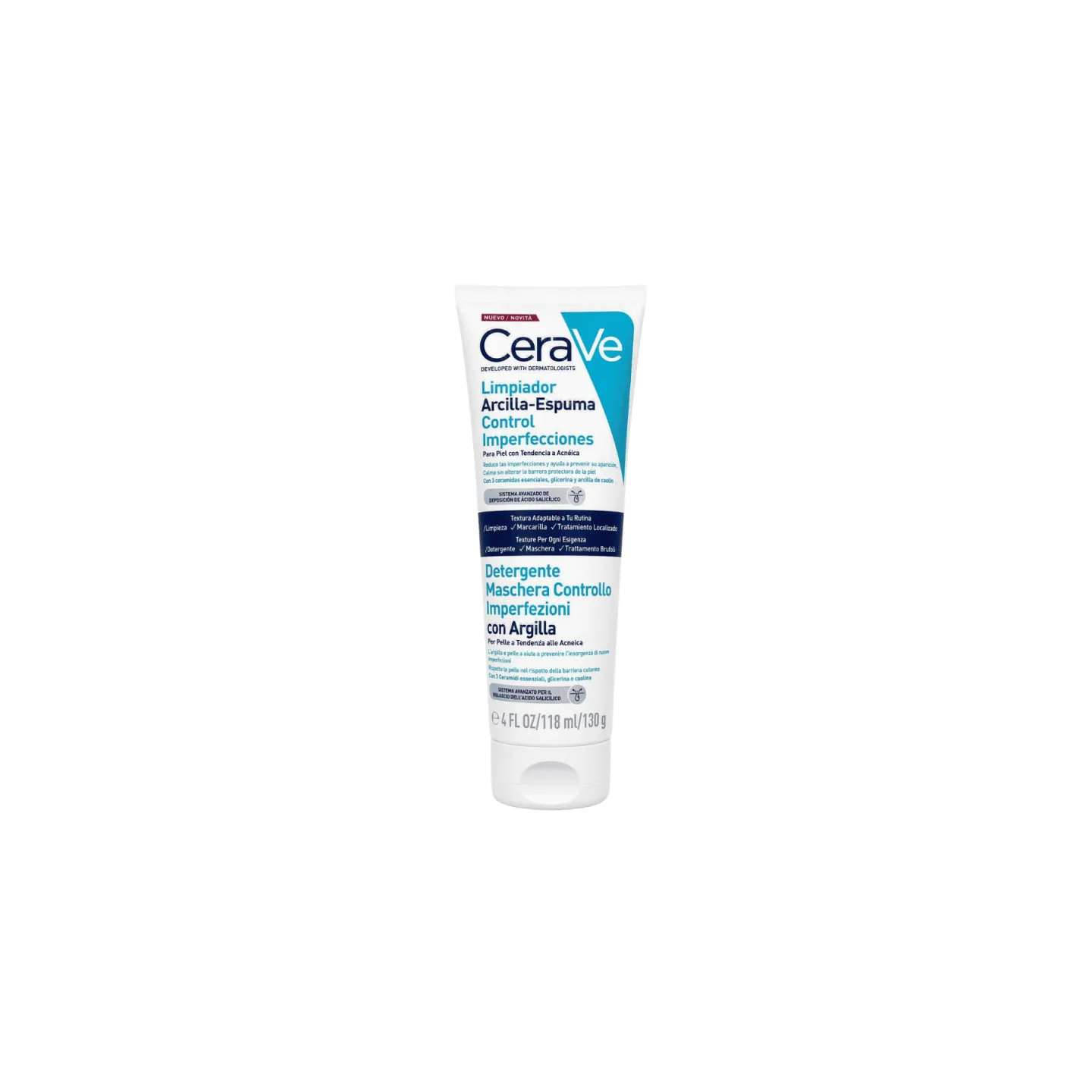 CERAVE LIMPIADOR ARCILLA ESPUMA CONTROL IMPERFECCIONES 118 ML - Facial